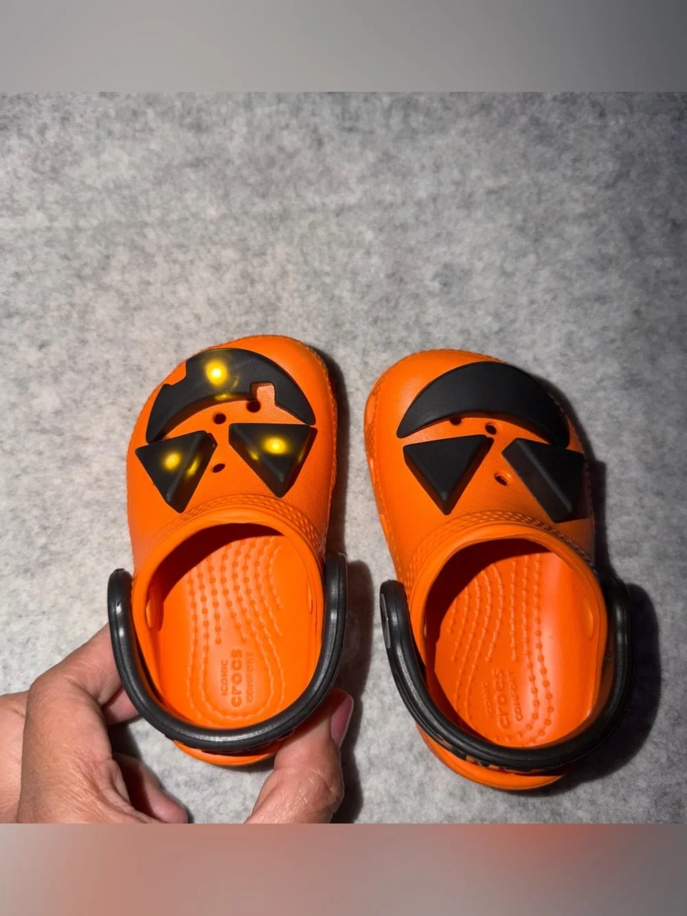 Crocs Classic Jack O Lantern Lights Clog K Kids Preschool Sandal Toddler Size 4